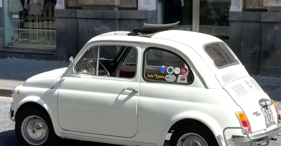 Giardini Naxos or Taormina: Godfather Tour in a Vintage Car - Letojanni adds a coastal town to the route