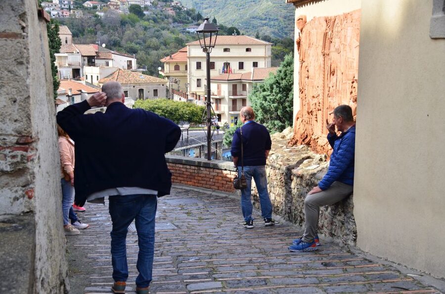 GODFATHER TOUR film's locations departure from Taormina area - The Cappuccini catacombs beneath the village