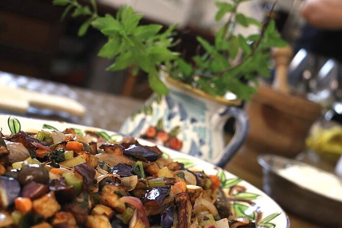 Half-Day Cooking Class with Lunch in Baglio Florio - Eggplant caponata, Sicily’s sweet and sour centerpiece