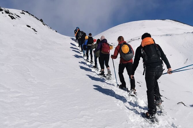 Hike near the summit craters up to the maximum safe altitude currently foreseen - The descent is part of the experience