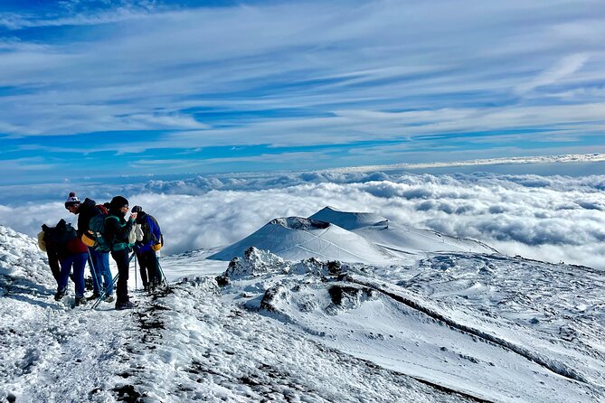 Hike near the summit craters up to the maximum safe altitude currently foreseen - Clothing, equipment, and high-altitude comfort