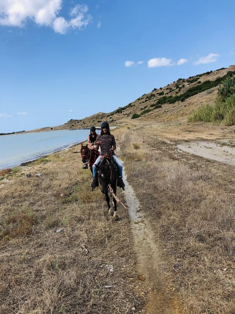 Horseback riding in the beaches of Sciacca - Swimming beside the horses