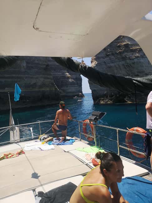 Lampedusa: Yacht excursion, swimming stops and typical lunch - The east coast and the return south