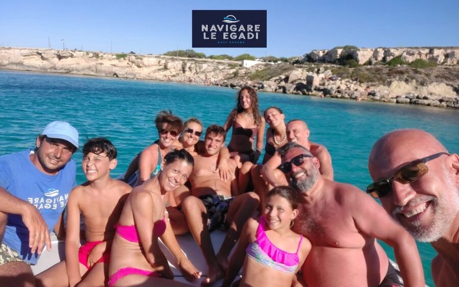 Marsala: Favignana dinghy tour with wine tasting - Back to the sea after 2 p.m.