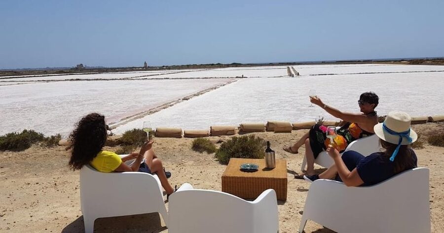 Marsala Wellness on the Isola Lunga Salt Pans with Aperitif - Crossing from Saline Ettore e Infersa to Isola Lunga