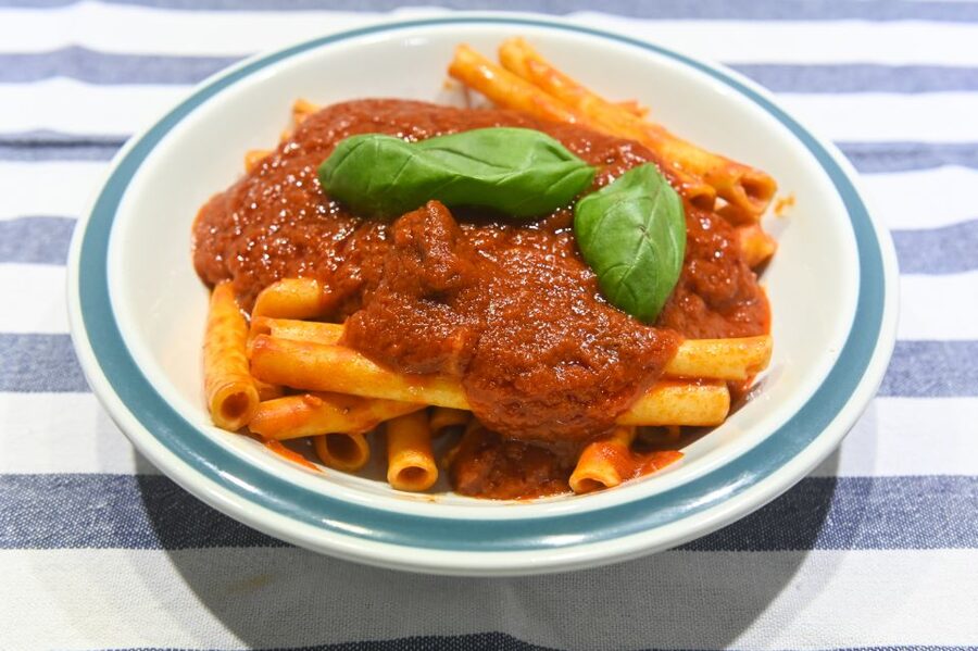 Messina: Pasta & Tiramisu Cooking Class at a Local's Home - Sitting down to eat what you made