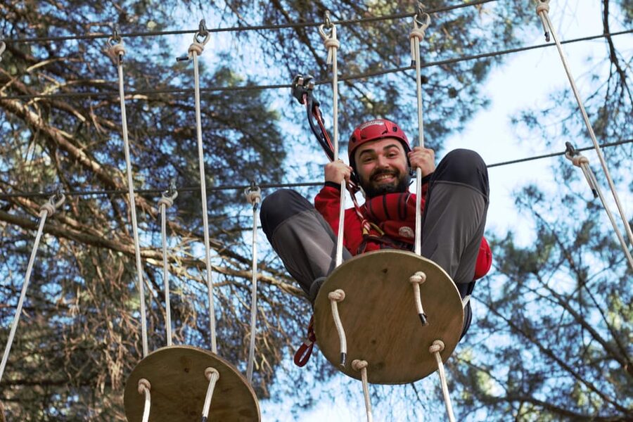 Monti Rossi Adventure Park Entry Ticket - Choosing three of the nine courses