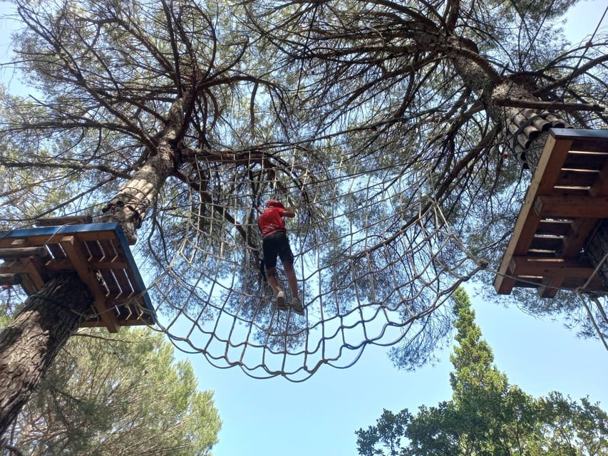 Monti Rossi Adventure Park Entry Ticket Full - The climbing wall and Up2Tree challenge