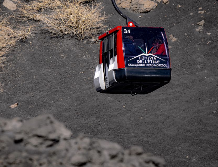 Mount Etna: Return Funivia dell'Etna Cable Car Ticket - Riding the new-generation cable car