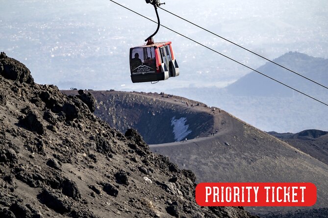 Mount Etna South Slope: Ticketing for the Etna Cable Car - Craters, lava fields, and the walking route