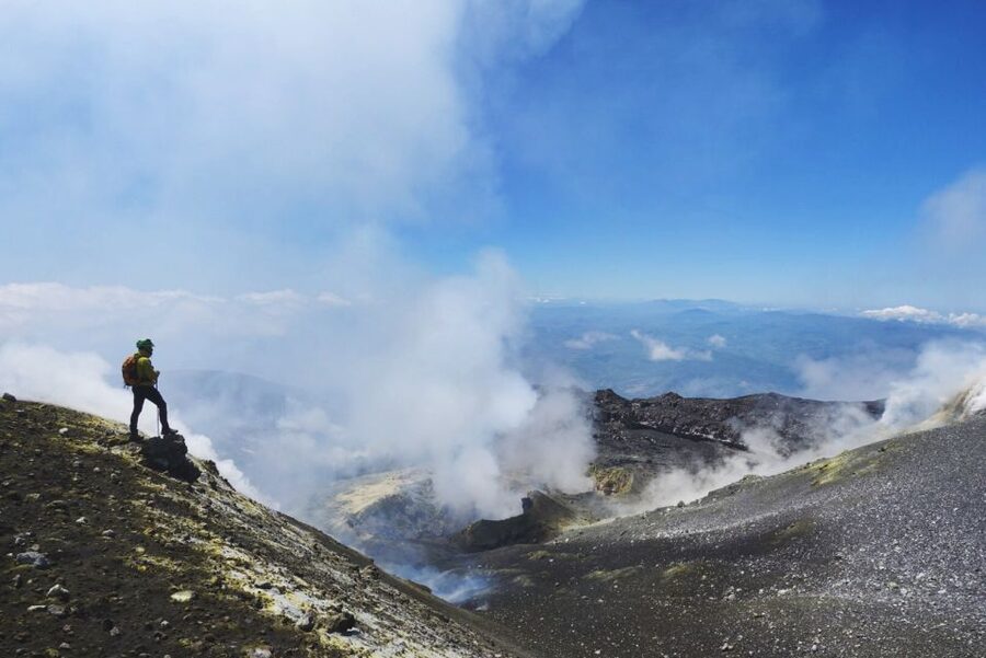 Mount Etna: Summit Crater Trek with Cable Car - Summit views, steam, and the Central Crater