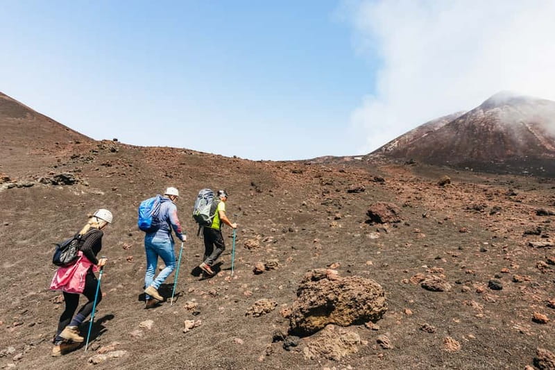 Mount Etna: Summit Trek with Cable Car and snack included - Recent eruption craters on the descent