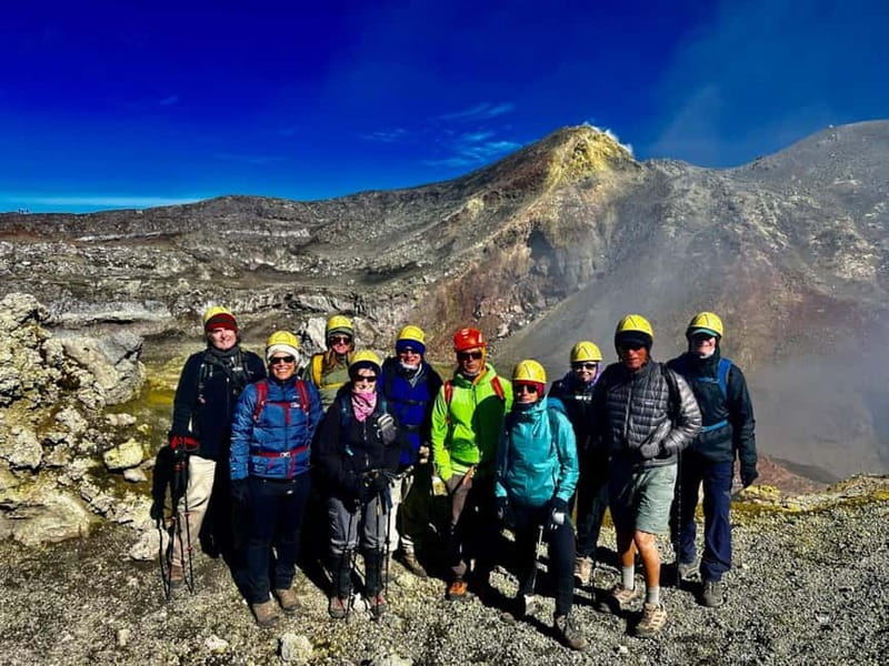 Mount Etna: Summit Trekking Tour - Break time high above Sicily