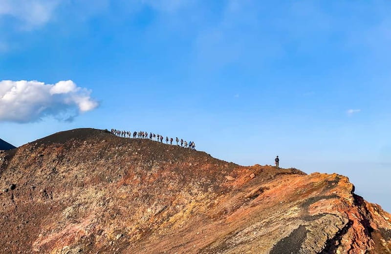 Mount Etna: Trek to 3000m with cable car and jeep - The descent and the Bove Valley view