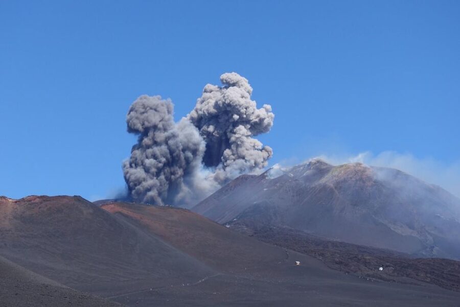 Mt Etna: Winter Trekking Tour with Optional Catania Transfer - Looking toward the southeast crater