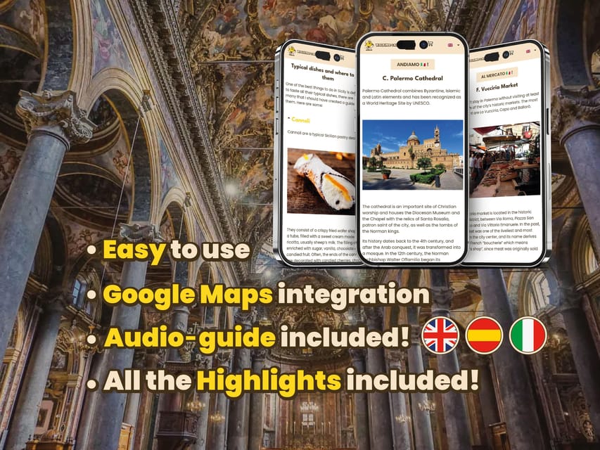 Palermo: Digital guide made with a Local for your tour - Key points to know before you book
