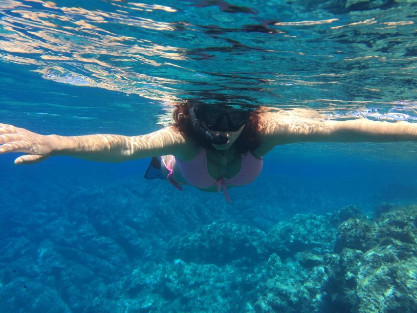 Palermo: Full-Day Snorkeling Boat Tour with Lunch and Wine - Addaura: your first hour in the water