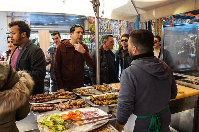 Palermo Street Food & Market Tour by Eating Europe - Grilled sausage and mangia e bevi in Piazza Ballarò