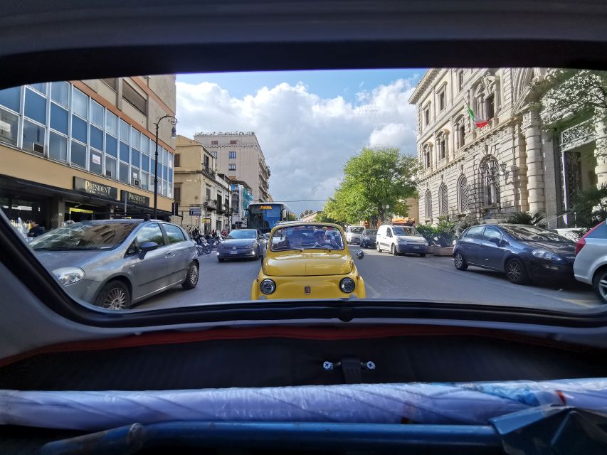 Palermo: Vintage Fiat 500 Sightseeing Tour - Piazza Marina and the old city markets