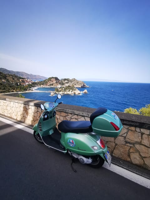 Panoramic Vespa tour of Taormina, Castelmola and White Lotus series locations - Taormina streets, the Greek Theater, and San Domenico Palace