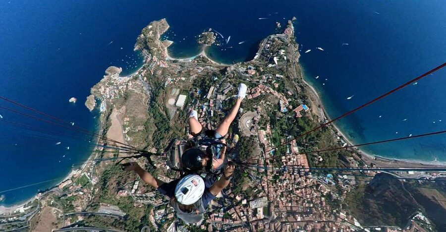 Paragliding Tandem Taormina + Video/Foto e GoPro + Acrobazia - Meeting at Via Francesco Durante, 3