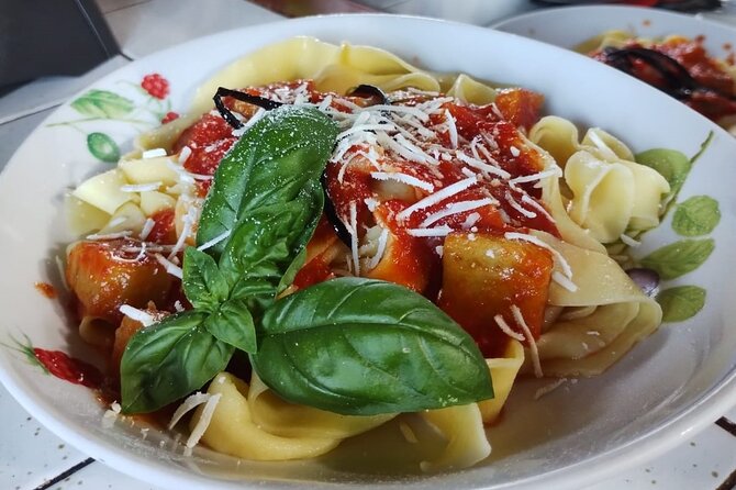 Pasta Class Cook Traditional -Sciacca-Wine included-Shuttle extra - What you may eat: tagliatelle alla Norma