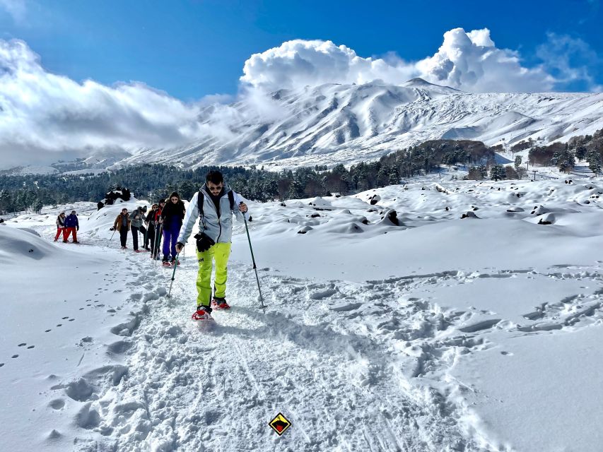 Piano Provenzana: Guided Mt. Etna Snowshoeing Trek - Lava flows and the remains of Piano Provenzana