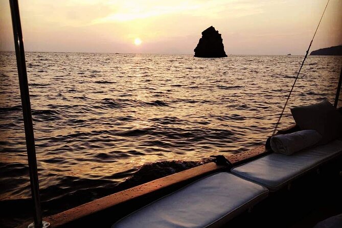 Private Boat Tour at Sunset to the Faraglioni of Lipari - Sailing toward the Faraglioni at sunset