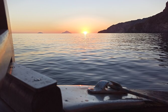 Private Boat Tour at Sunset to the Faraglioni of Lipari - Swimming and the changing evening light