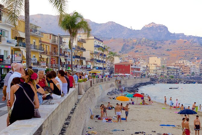 Private Tour from Catania to Etna Naxos and Taormina - Piazza Belvedere and the view of Isola Bella