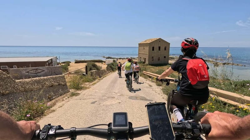 Scala Dei Turchi: E-BIKE TOUR Hidden Beaches, Sea, Relaxation [+SNORKELING ] - Starting in Agrigento and reaching the coast