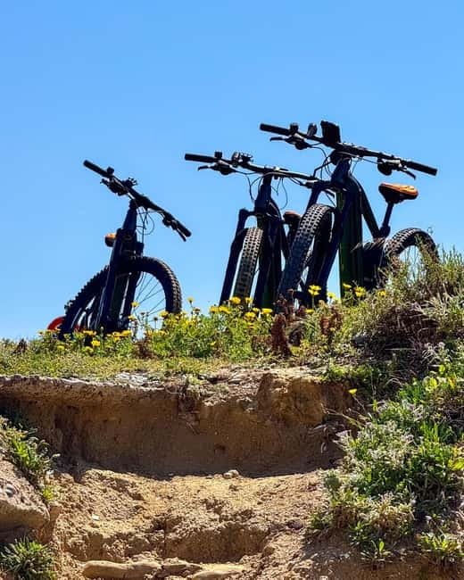 Scala Dei Turchi: E-BIKE TOUR Hidden Beaches, Sea, Relaxation [+SNORKELING ] - Cape Rossello and Monte Rosso’s old watchtower