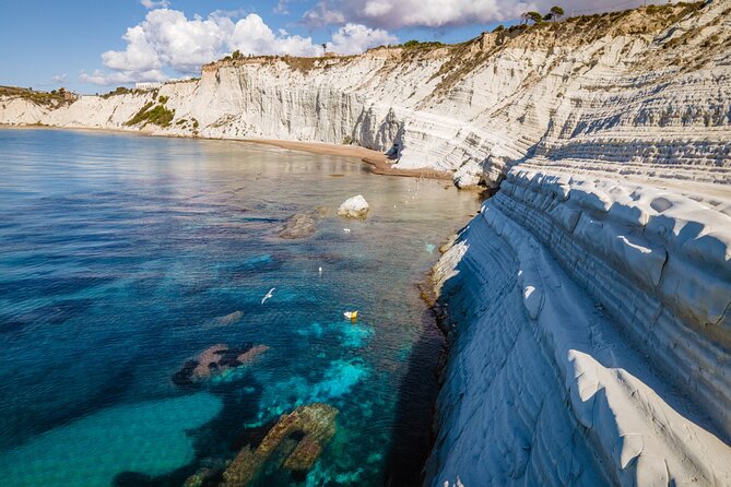 Scala dei Turchi in 3.5 hours, boat tour with stops for swimming - Torre di Monterosso adds a different kind of swim
