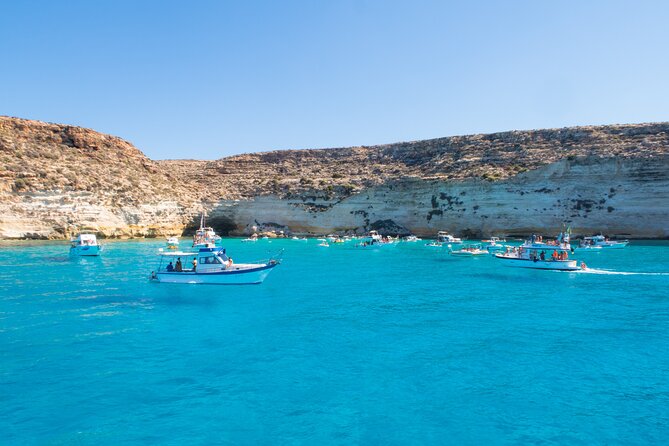 SciatumiaDay boat tour to Lampedusa with typical lunch - The morning start and time on the water