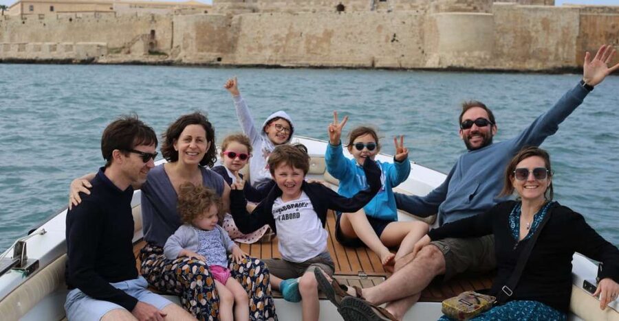 siracusa boat tour with visit to sea caves and ortigiaisland - Under Umbertino Bridge and into the Grand Harbor