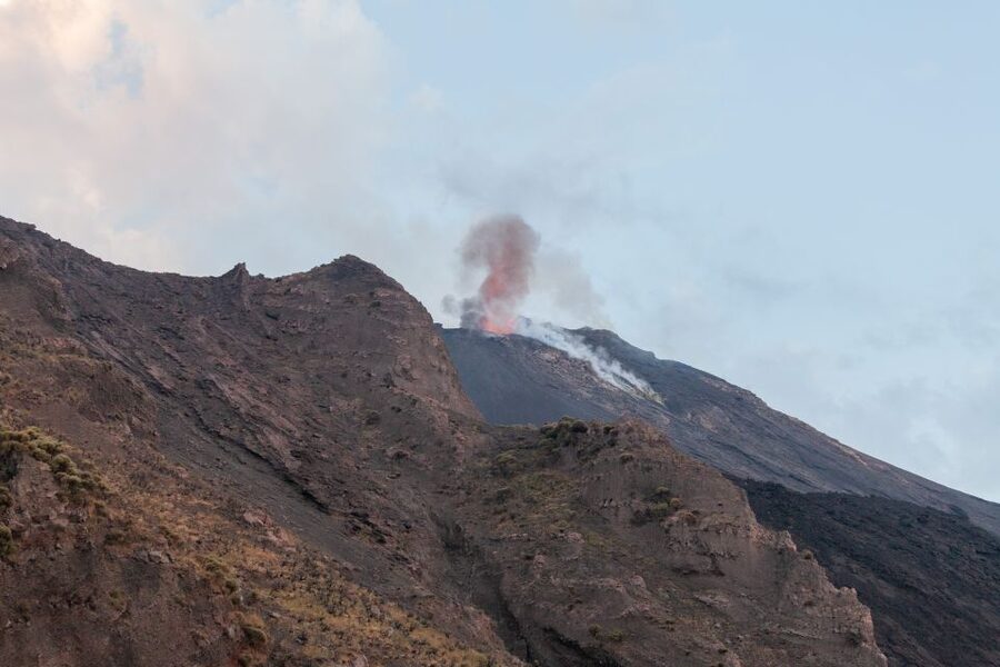 Stromboli: Sunset Trekking at Sciara del Fuoco - The torch-lit descent after dark