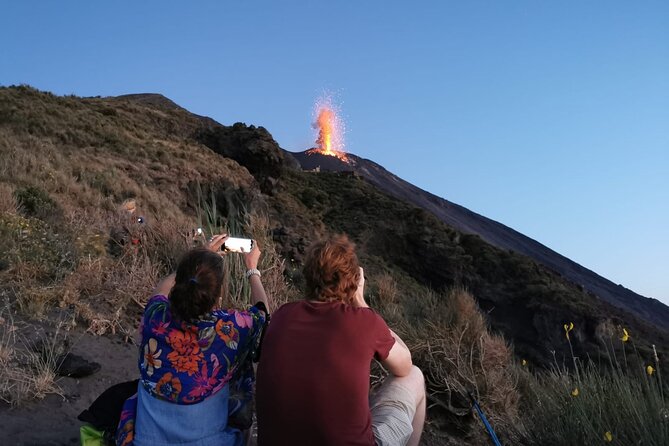 Stromboli: sunset trekking to Sciara del Fuoco - Ashàra - Reaching 400 meters above Sciara del Fuoco