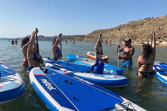 SUP Paddleboard Tour : From Cala Manbrù to Torre Salsa Reserve - The first 30 minutes: learning to handle the board