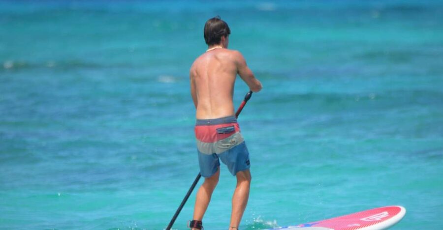 SUP rental in the bay of Taormina - Learning to handle the board