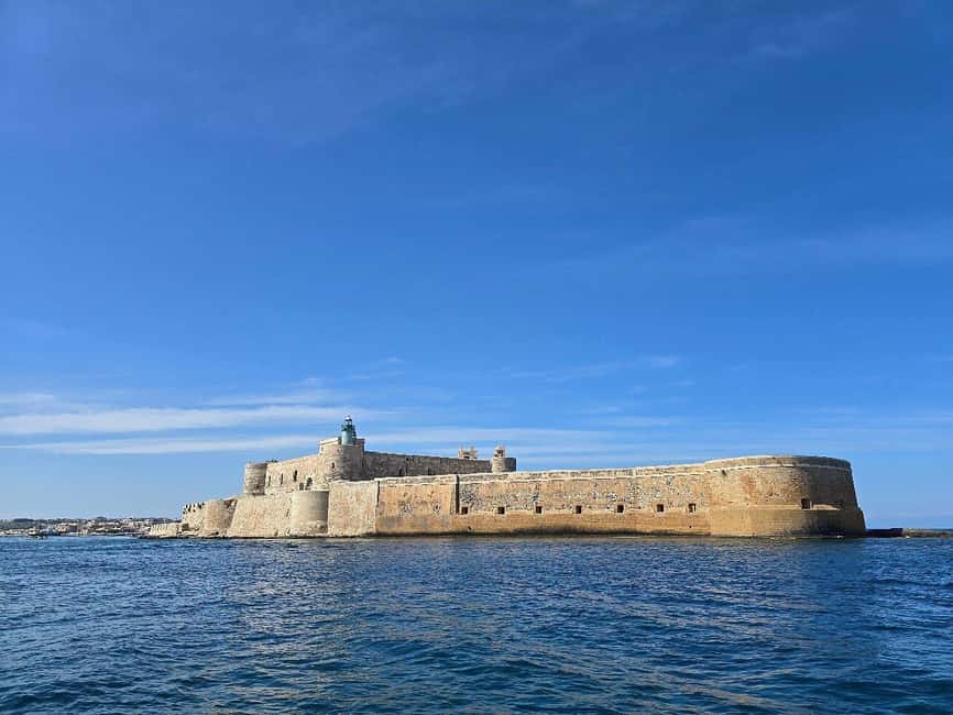 Syracuse: Boat Trip with Lunch, Wine, and Swimming Stops - Key points at a glance