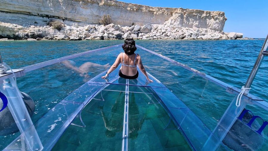 Syracuse: Coast and Sea Caves Full Transparent Boat Tour - The coastal route, caves, and coves