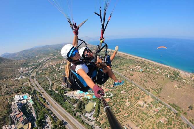 Tandem Paragliding Flight in Cefalù - What you see from the air