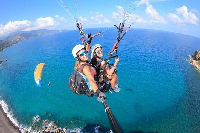 Tandem Paragliding Flight in Taormina - The Taormina view from the air
