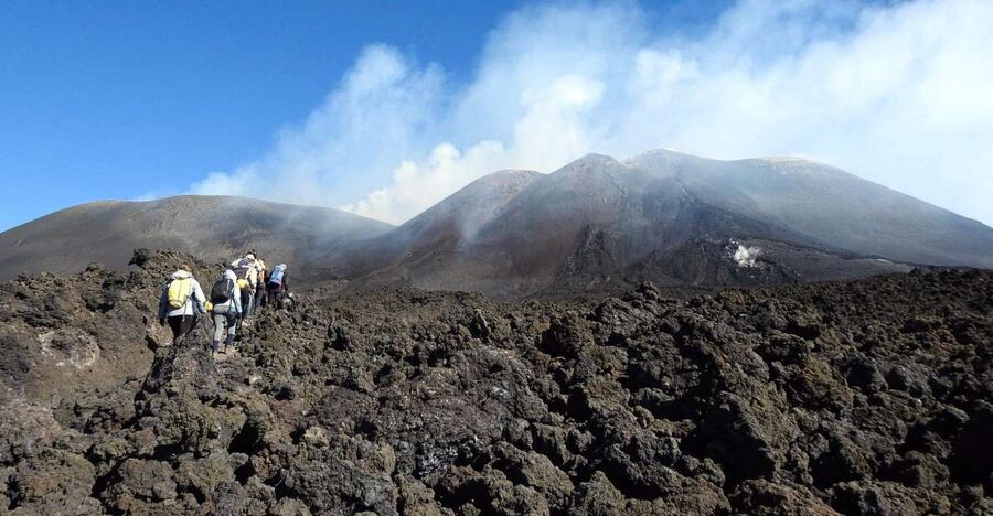 Taormina and Catania: Private guided Etna hike by cable car - Hiking the 2001 eruption craters