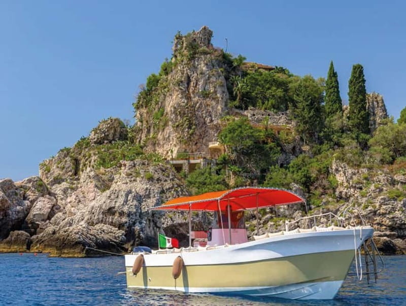 Taormina and Giardini Naxos: 2 Hour Dolphin Tour & Grotto - Leaving Giardini Naxos for Taormina’s bay
