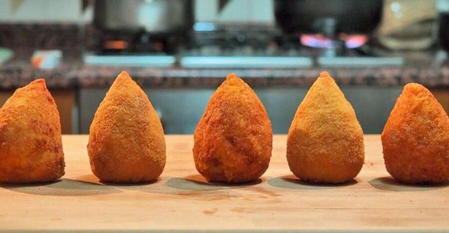 Taormina: Arancino Making Class with Drinks - Shaping the rice and choosing the filling
