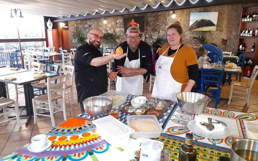 Taormina: Arancino Making Class with Drinks - Creating the crisp outer coating