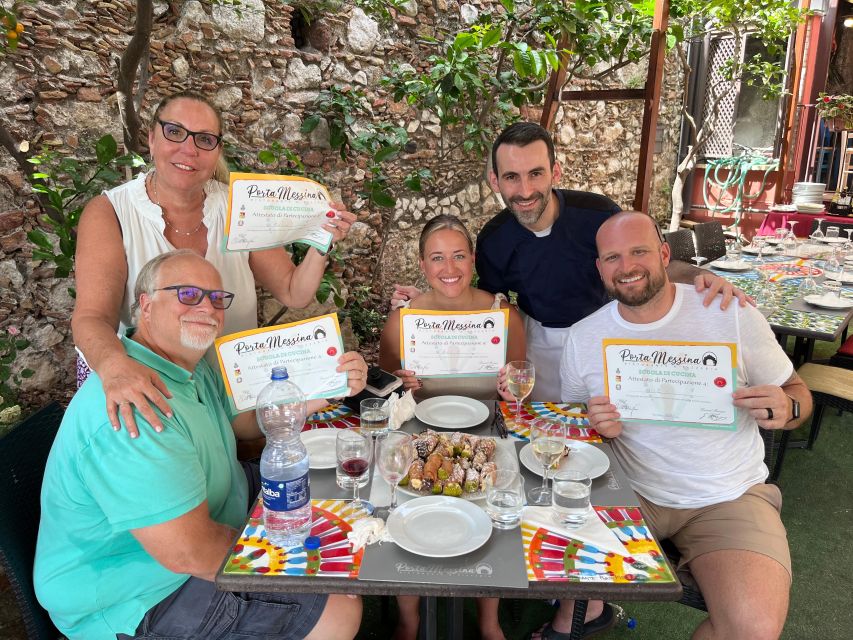Taormina: Cannolo Making Class - Meeting at Porta Messina