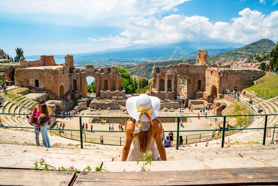 Taormina: Historical Highlights Private Guided Walking Tour - The Ancient Theatre and Bay of Naxos Views