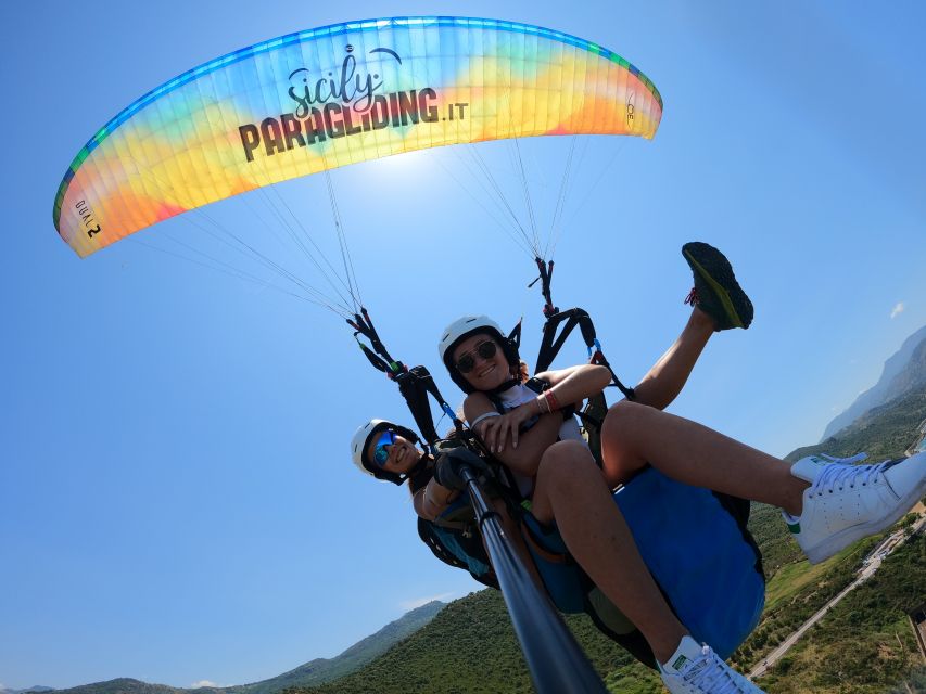 Taormina: Paragliding Tour with Instructor and GoPro Video - Taking flight above Taormina’s coast